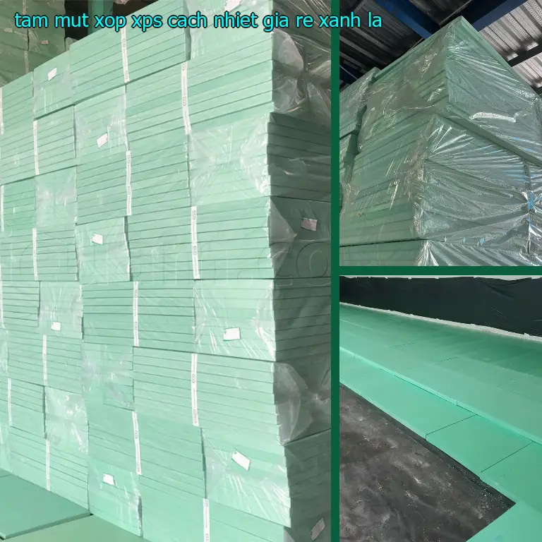 Tấm mút xốp XPS cách nhiệt giá rẻ Xanh lá