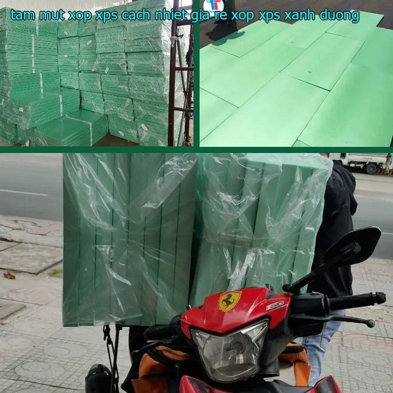 Màu sắc tấm mút xốp XPS cách nhiệt giá rẻ Xốp XPS: Xanh dương