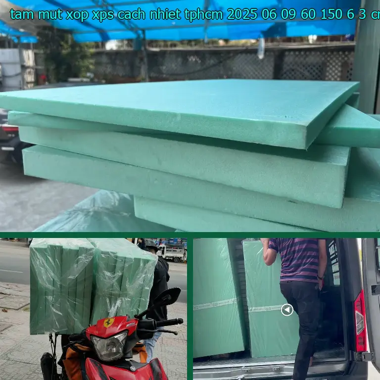 Kích thước tấm mút xốp XPS cách nhiệt TpHCM 2025-06-09: 60*150*6.3 cm