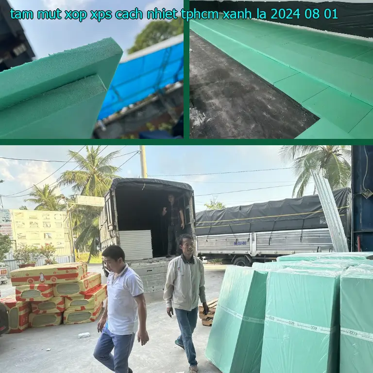 Ngày sản xuất tấm mút xốp XPS cách nhiệt TpHCM Xanh lá: 2024-08-01