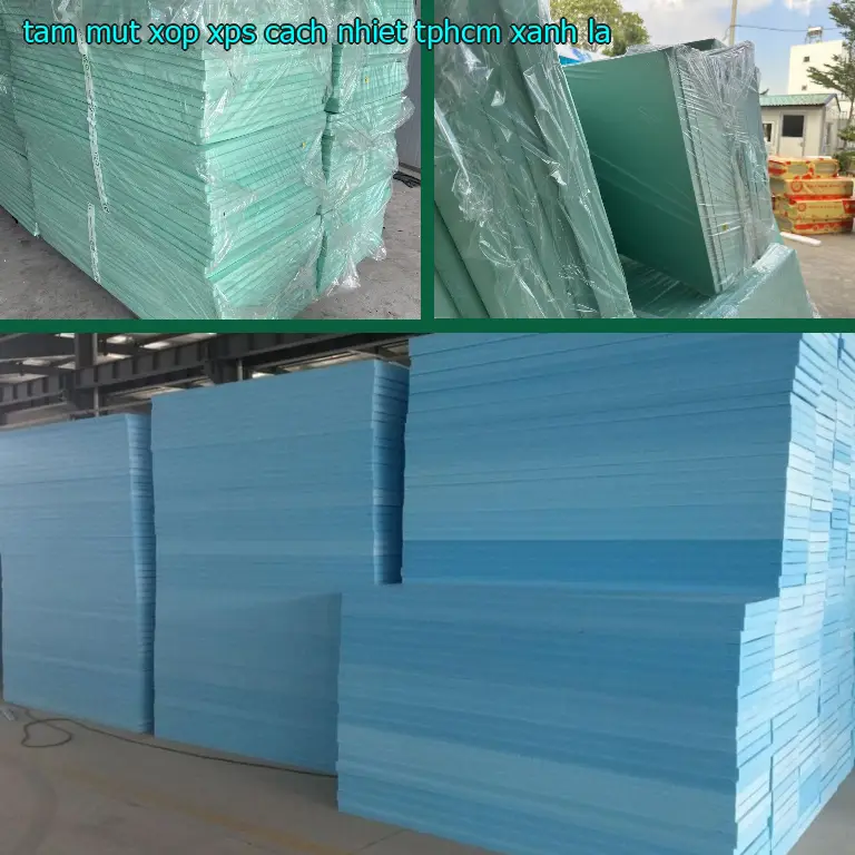 Tấm mút xốp XPS cách nhiệt TpHCM Xanh lá
