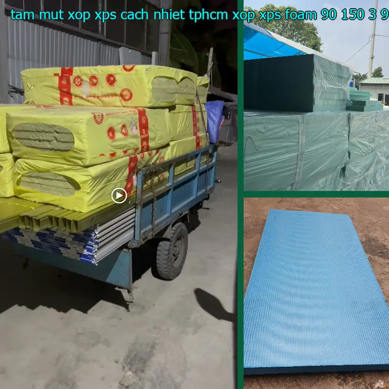 Kích thước tấm mút xốp XPS cách nhiệt TpHCM Xốp XPS Foam: 90*150*3.9 cm
