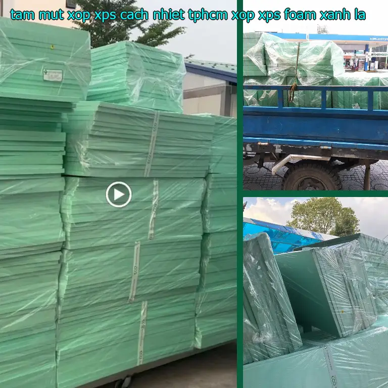 Màu sắc tấm mút xốp XPS cách nhiệt TpHCM Xốp XPS Foam: Xanh lá