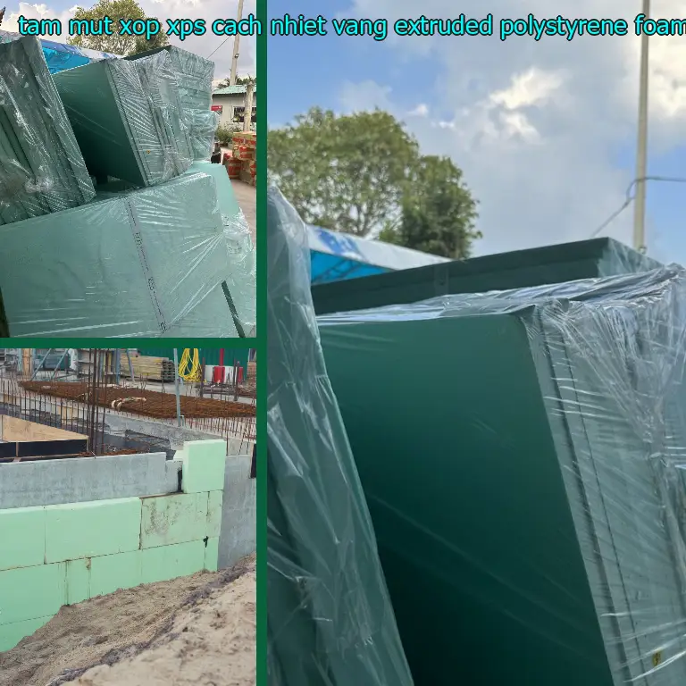 Chất liệu tấm mút xốp XPS cách nhiệt Vàng: Extruded Polystyrene Foam Chất liệu tấm mút xốp XPS cách nhiệt Vàng: Extruded Polystyrene Foam