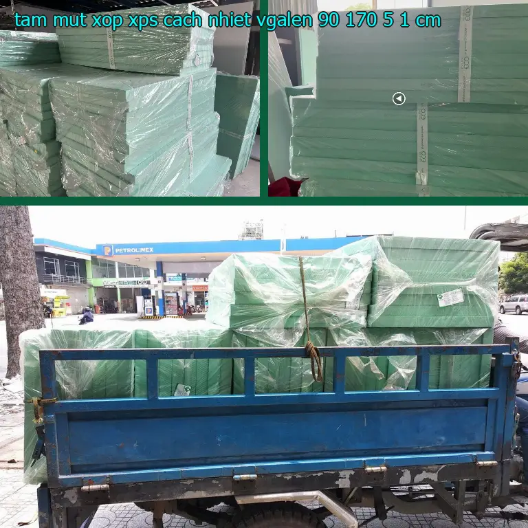 Kích thước tấm mút xốp XPS cách nhiệt VGALEN: 90*170*5.1 cm Kích thước tấm mút xốp XPS cách nhiệt VGALEN: 90*170*5.1 cm