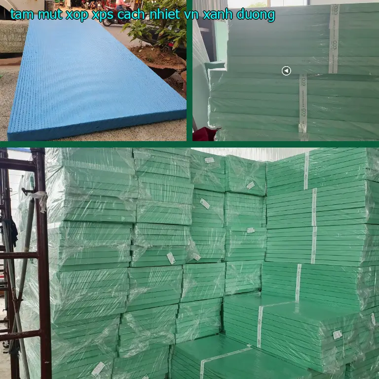 Màu sắc tấm mút xốp XPS cách nhiệt VN: Xanh dương Màu sắc tấm mút xốp XPS cách nhiệt VN: Xanh dương
