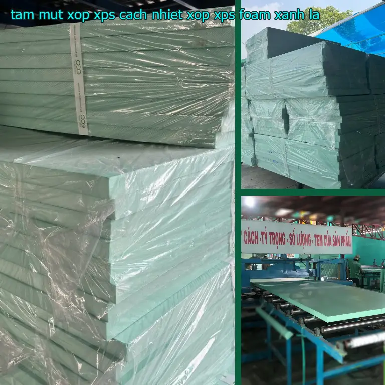 Màu sắc tấm mút xốp XPS cách nhiệt Xốp XPS Foam: Xanh lá
