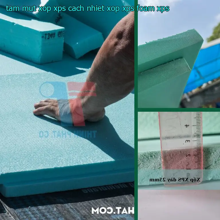Chất liệu tấm mút xốp XPS cách nhiệt Xốp XPS Foam: XPS
