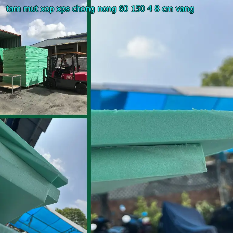 Màu sắc tấm mút xốp XPS chống nóng 60*150*4.8 cm: Vàng Màu sắc tấm mút xốp XPS chống nóng 60*150*4.8 cm: Vàng