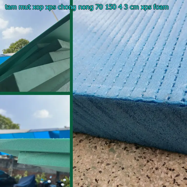 Danh mục tấm mút xốp XPS chống nóng 70*150*4.3 cm: XPS Foam