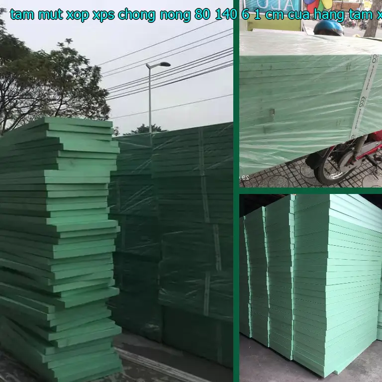 Nhà cung cấp tấm mút xốp XPS chống nóng 80*140*6.1 cm: Cửa hàng tấm xốp Mr.HẢI