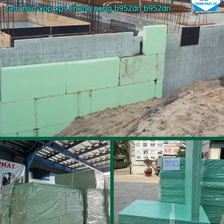 Model tấm mút xốp XPS chống nóng B952DN: B952DN
