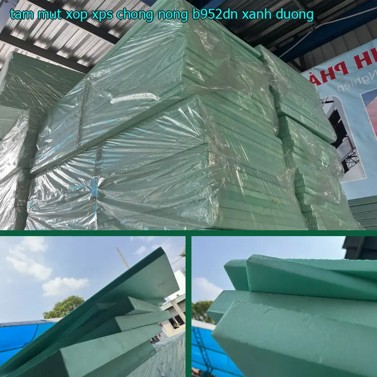 Màu sắc tấm mút xốp XPS chống nóng B952DN: Xanh dương