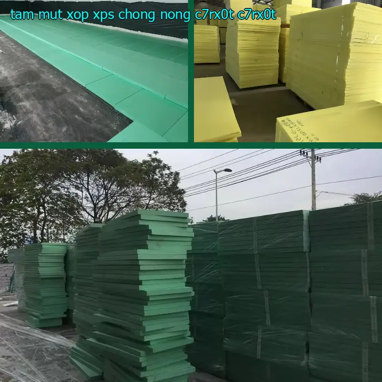 Model tấm mút xốp XPS chống nóng C7RX0T: C7RX0T