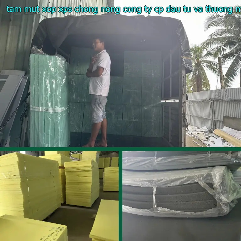 Kích thước tấm mút xốp XPS chống nóng Công ty CP đầu tư và thương mại AK Việt Nam: 60*150*6.0 cm