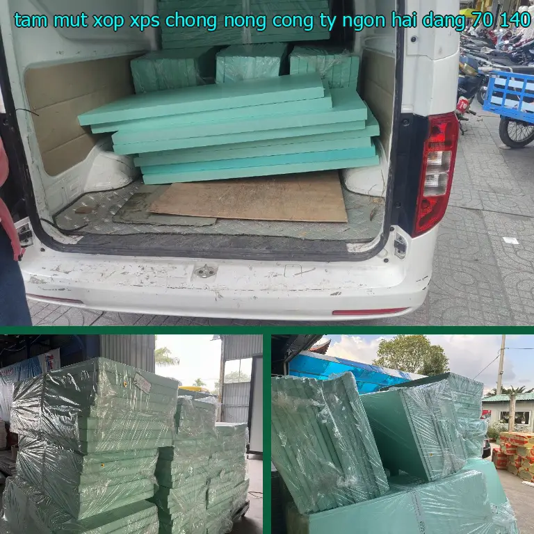 Kích thước tấm mút xốp XPS chống nóng Công ty Ngọn Hải Đăng: 70*140*6.7 cm Kích thước tấm mút xốp XPS chống nóng Công ty Ngọn Hải Đăng: 70*140*6.7 cm