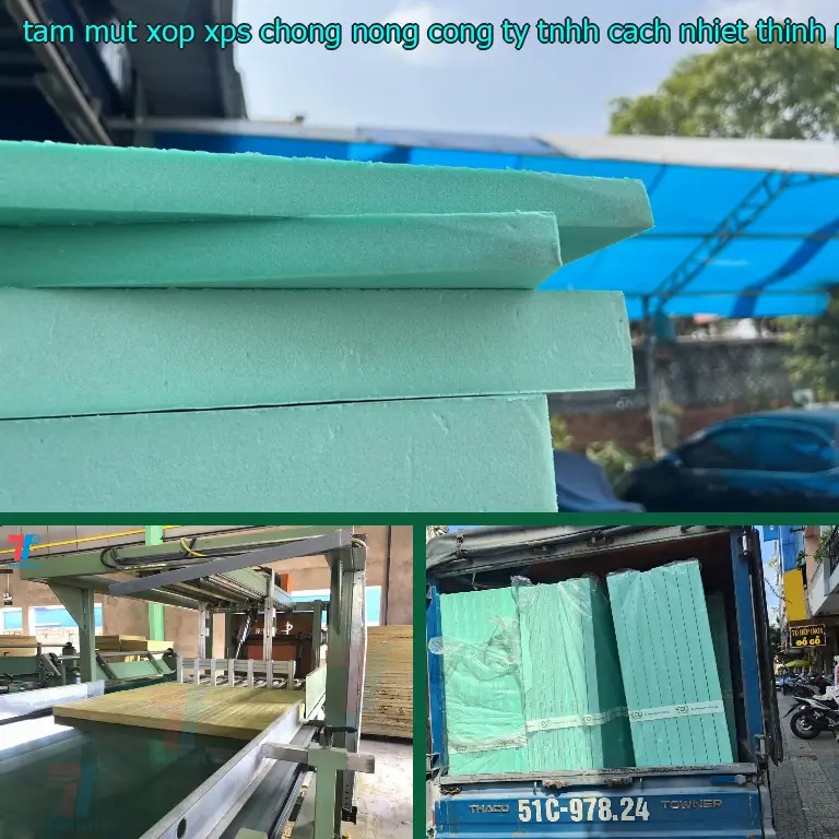 Màu sắc tấm mút xốp XPS chống nóng Công ty TNHH cách nhiệt Thịnh Phát: Xanh dương