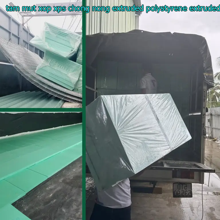 Chất liệu tấm mút xốp XPS chống nóng Extruded Polystyrene: Extruded Polystyrene Chất liệu tấm mút xốp XPS chống nóng Extruded Polystyrene: Extruded Polystyrene