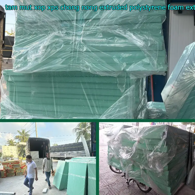 Chất liệu tấm mút xốp XPS chống nóng Extruded Polystyrene Foam: Extruded Polystyrene Foam