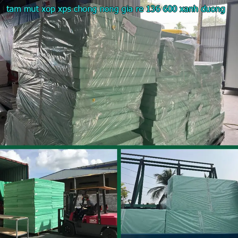 Màu sắc tấm mút xốp XPS chống nóng giá rẻ 136.600₫: Xanh dương