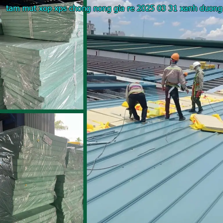 Màu sắc tấm mút xốp XPS chống nóng giá rẻ 2025-03-31: Xanh dương