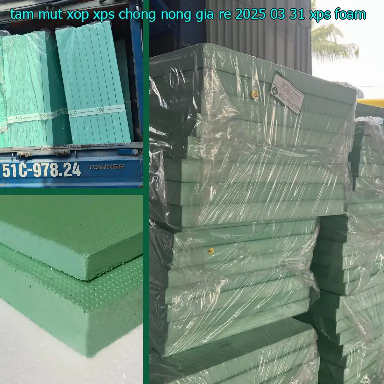 Danh mục tấm mút xốp XPS chống nóng giá rẻ 2025-03-31: XPS Foam