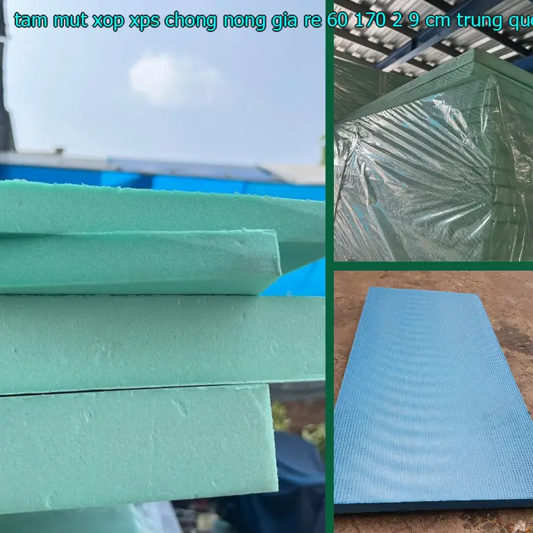 Xuất xứ tấm mút xốp XPS chống nóng giá rẻ 60*170*2.9 cm: Trung Quốc