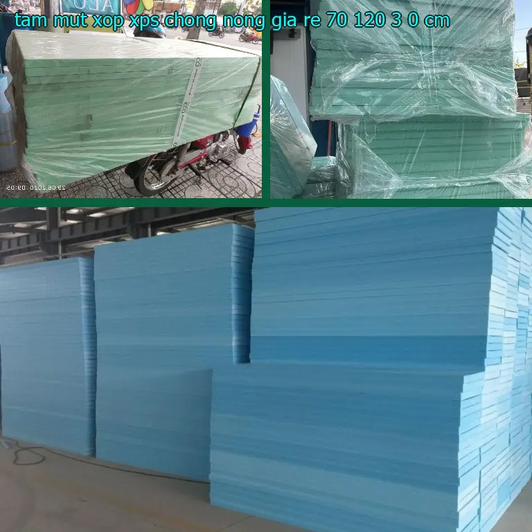 Tấm mút xốp XPS chống nóng giá rẻ 70*120*3.0 cm