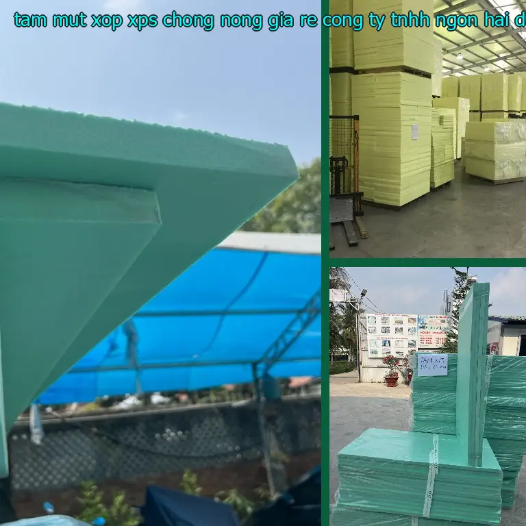 Kích thước tấm mút xốp XPS chống nóng giá rẻ Công ty TNHH Ngọn Hải Đăng: 60*120*5.6 cm