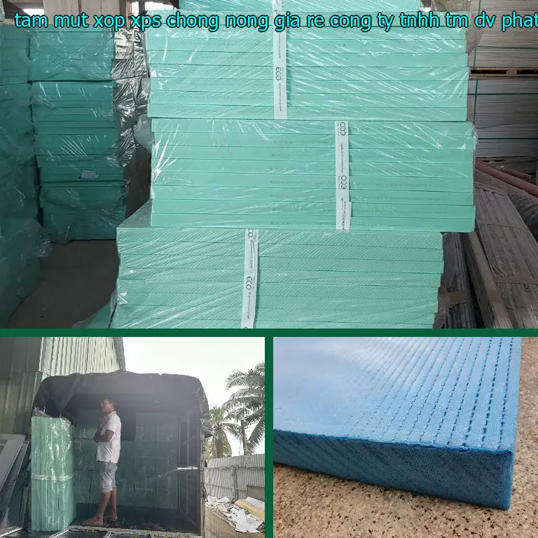 Kích thước tấm mút xốp XPS chống nóng giá rẻ Công ty TNHH TM - DV - phát triển Việt Hưng: 60*120*4.1 cm