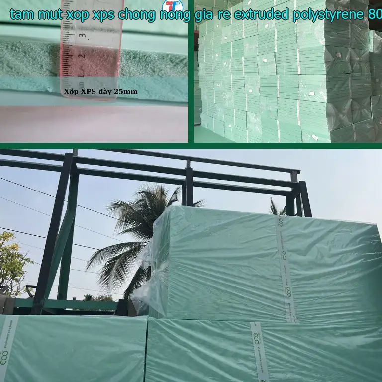 Kích thước tấm mút xốp XPS chống nóng giá rẻ Extruded Polystyrene: 80*140*3.3 cm Kích thước tấm mút xốp XPS chống nóng giá rẻ Extruded Polystyrene: 80*140*3.3 cm