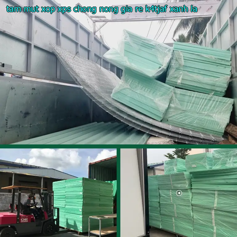 Màu sắc tấm mút xốp XPS chống nóng giá rẻ K4TJAF: Xanh lá