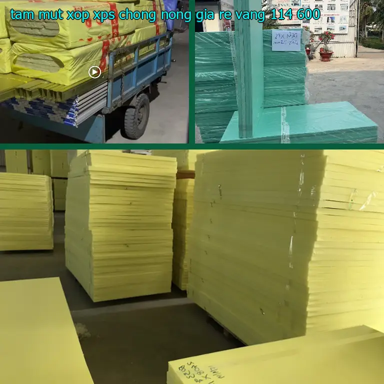 Giá tấm mút xốp XPS chống nóng giá rẻ Vàng: 114.600₫