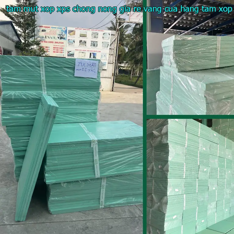 Nhà cung cấp tấm mút xốp XPS chống nóng giá rẻ Vàng: Cửa hàng tấm xốp Mr.HẢI