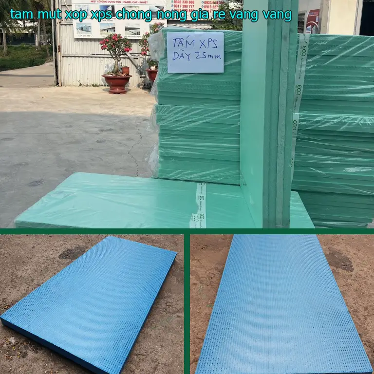 Màu sắc tấm mút xốp XPS chống nóng giá rẻ Vàng: Vàng