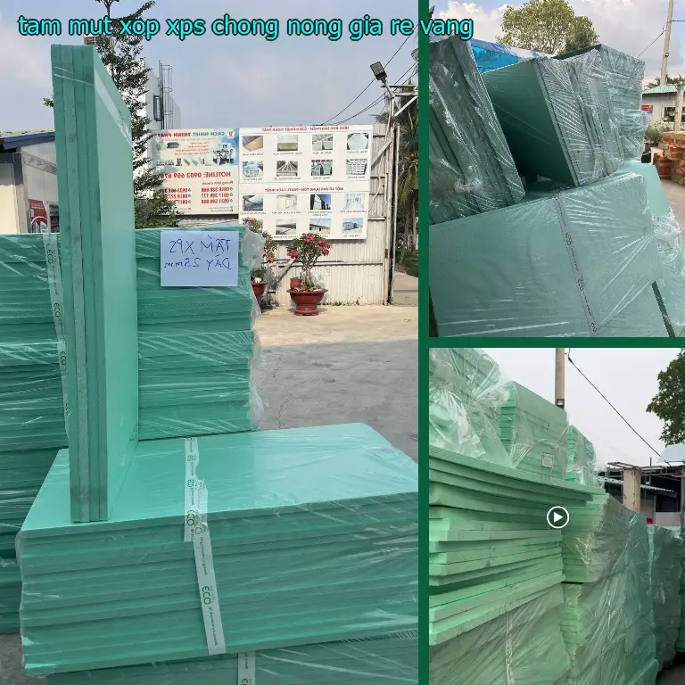 Tấm mút xốp XPS chống nóng giá rẻ Vàng