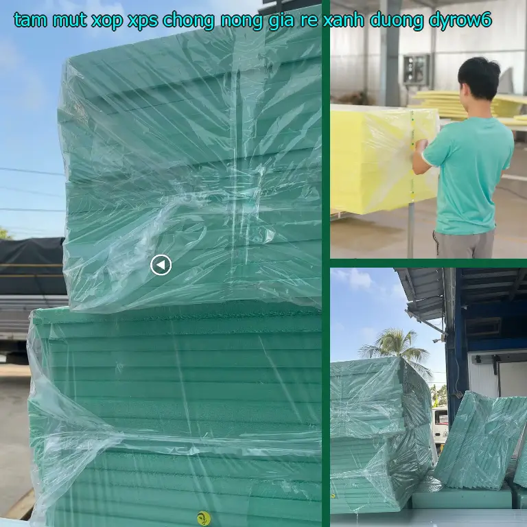 Model tấm mút xốp XPS chống nóng giá rẻ Xanh dương: DYROW6 Model tấm mút xốp XPS chống nóng giá rẻ Xanh dương: DYROW6