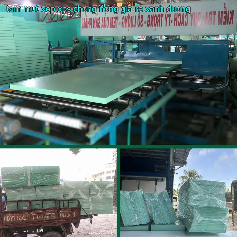 Tấm mút xốp XPS chống nóng giá rẻ Xanh dương