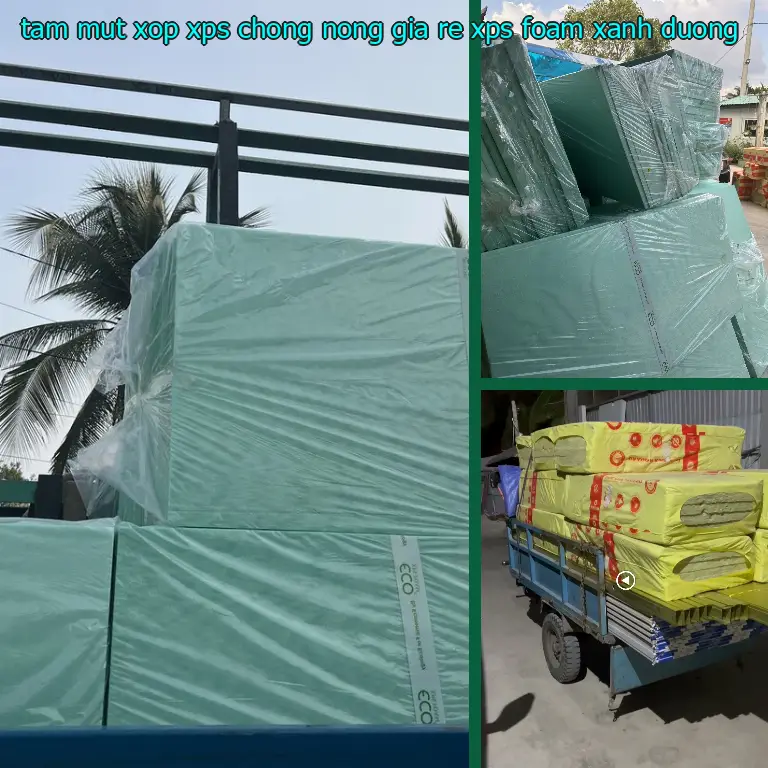 Màu sắc tấm mút xốp XPS chống nóng giá rẻ XPS Foam: Xanh dương