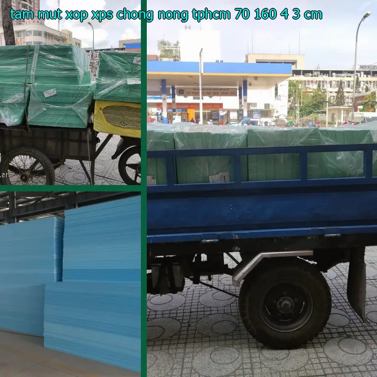 Tấm mút xốp XPS chống nóng TpHCM 70*160*4.3 cm