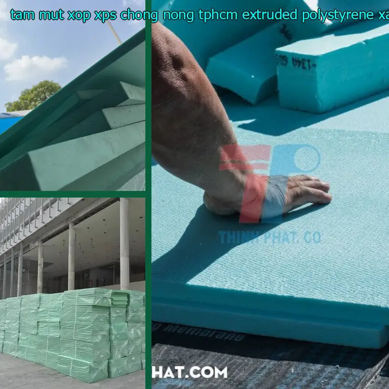 Màu sắc tấm mút xốp XPS chống nóng TpHCM Extruded Polystyrene: Xanh lá