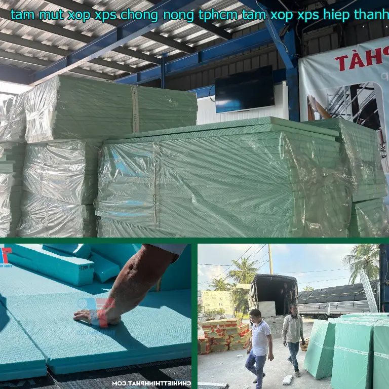 Màu sắc tấm mút xốp XPS chống nóng TpHCM Tấm xốp XPS Hiệp Thành: Vàng