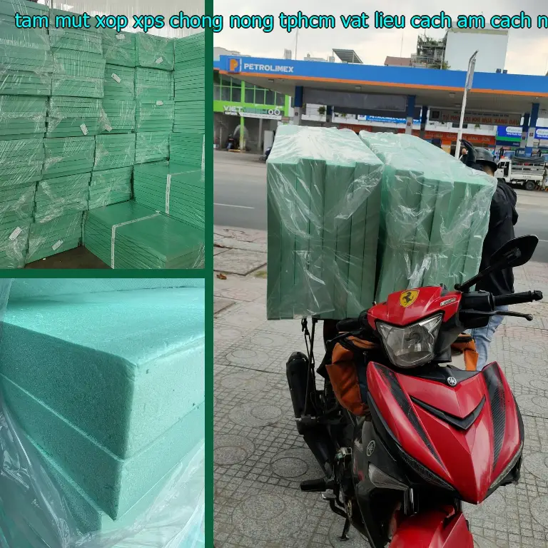 Chất liệu tấm mút xốp XPS chống nóng TpHCM Vật liệu cách âm cách nhiệt Cát Tường: Extruded Polystyrene Foam