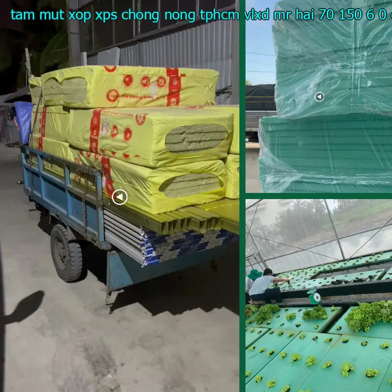 Kích thước tấm mút xốp XPS chống nóng TpHCM VLXD Mr.HẢI: 70*150*6.0 cm