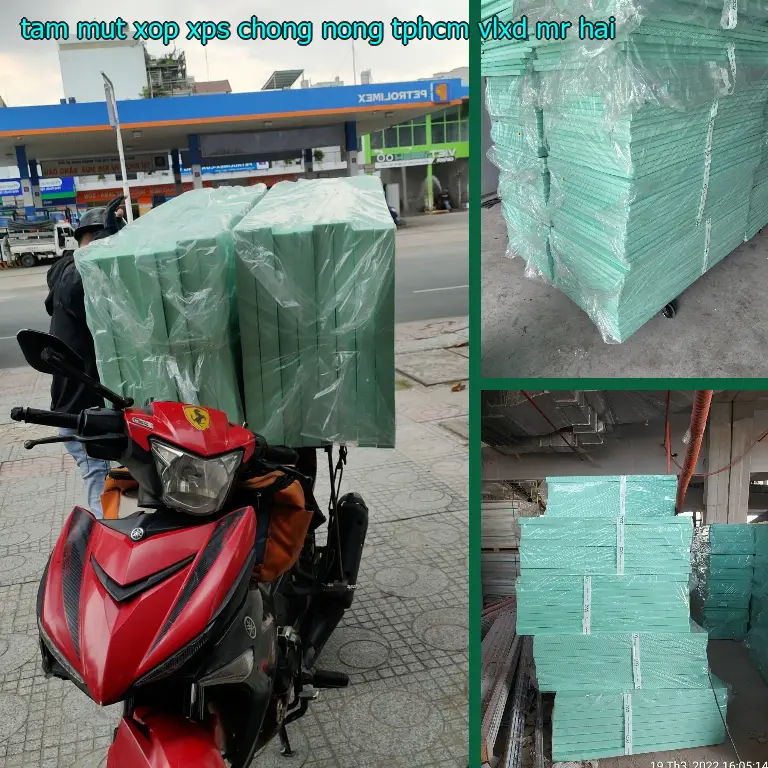 Tấm mút xốp XPS chống nóng TpHCM VLXD Mr.HẢI