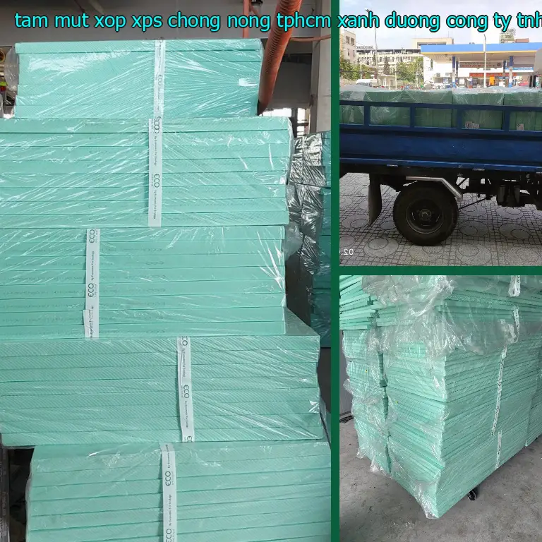 Nhà sản xuất tấm mút xốp XPS chống nóng TpHCM Xanh dương: Công ty TNHH cách nhiệt Thịnh Phát