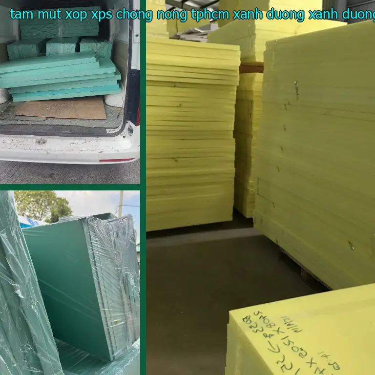 Màu sắc tấm mút xốp XPS chống nóng TpHCM Xanh dương: Xanh dương