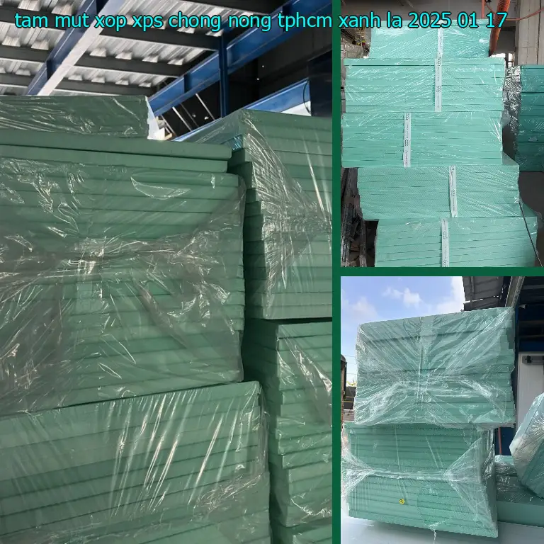 Ngày sản xuất tấm mút xốp XPS chống nóng TpHCM Xanh lá: 2025-01-17