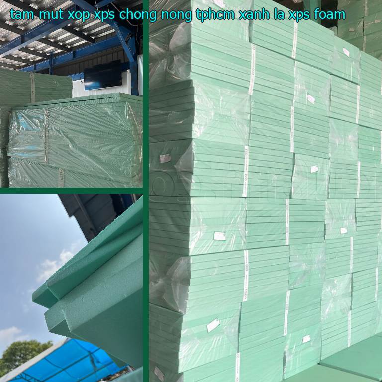 Danh mục tấm mút xốp XPS chống nóng TpHCM Xanh lá: XPS Foam