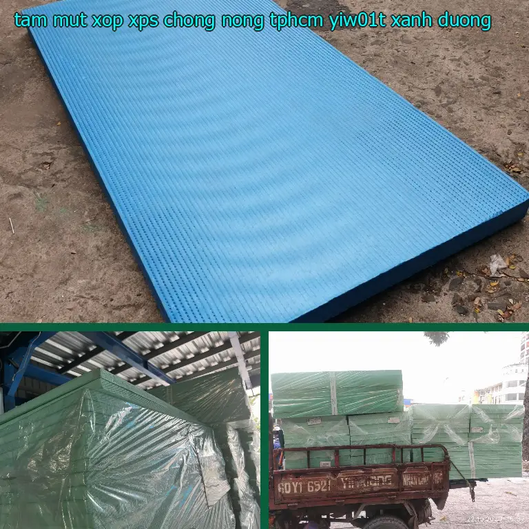 Màu sắc tấm mút xốp XPS chống nóng TpHCM YIW01T: Xanh dương